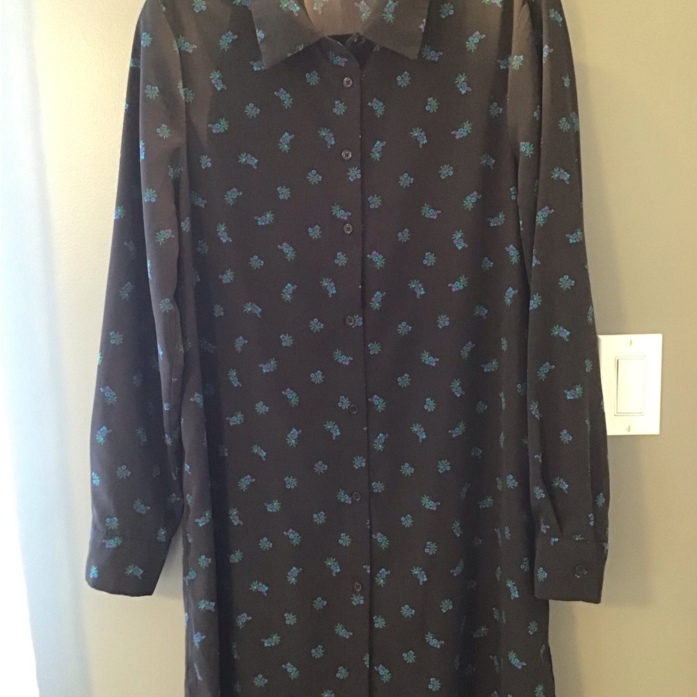 Longue blouse/robe légère à manches longues Simons, gr.L